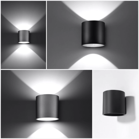 Nowoczesna, minimalistyczna, biała lampa ścienna SL.0050 z serii ORBIS 1 5