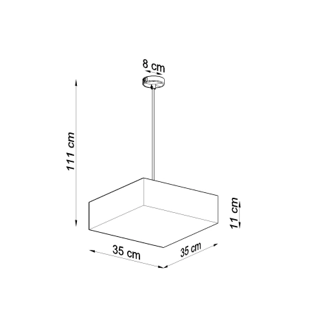 Lampa wisząca HORUS 35 szara SL.0131 - SOLLUX 4