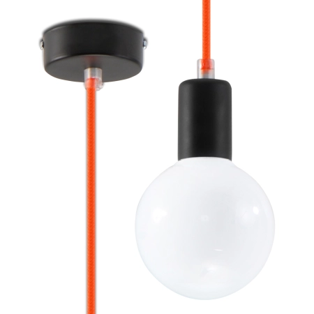 Lampa wisząca EDISON pomarańczowa SL.0154 - SOLLUX