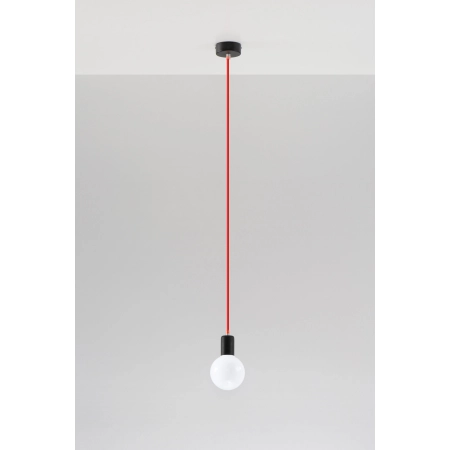 Lampa wisząca EDISON czerwona SL.0155 - SOLLUX 2