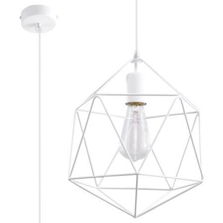 Lampa z minimalistycznym, drucianym kloszem SL.0290 z serii GASPARE