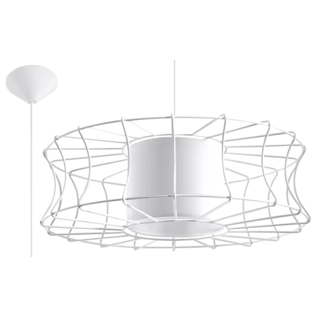 Lampa wisząca SALERNO biała SL.0299 - SOLLUX