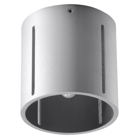 Szara, natynkowa tuba z nacięciami, downlight SL.0357 z serii INEZ