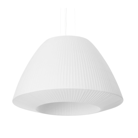 Lampa wisząca z szerokim, materiałowym abażurem SL.0733 z serii BELLA 60