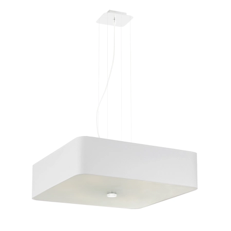 Biała, designerska lampa wisząca, kwadrat 55cm SL.0823 z serii LOKKO