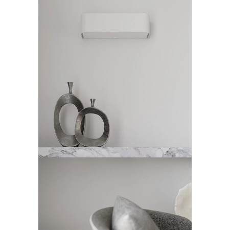 Biała, designerska lampa wisząca, kwadrat 55cm SL.0823 z serii LOKKO - wizualizacja