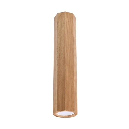 Długi, drewniany, geometryczny spot 30cm SL.1034 z serii ZEKE