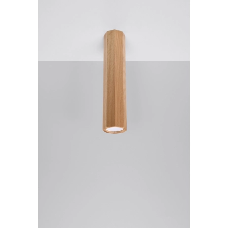 Długi, drewniany, geometryczny spot 30cm SL.1034 z serii ZEKE 3