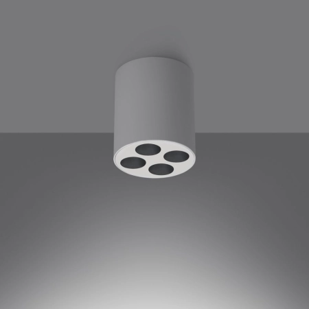 Biała, długa lampa sufitowa spot LED do kuchni SL.1209 z serii ZOE - 3