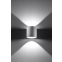 Nowoczesna, minimalistyczna, biała lampa ścienna SL.0050 z serii ORBIS 1 3