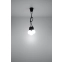 Minimalistyczna, czarna lampa wisząca bez kloszy SL.0573 z serii DIEGO 3 6