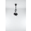 Czarna lampa wisząca do industrialnego salonu SL.0574 z serii DIEGO 5 5