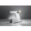 Futurystyczna, biała, metalowa lampa biurkowa SL.0668 z serii INCLINE 3