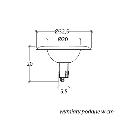 Głowica do montażu na słupach Φ55mm 1081-101N z serii FEBE – 2