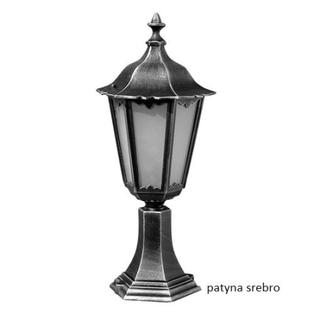 Stylowa lampa stojąca ogrodowa, czarna K 4011/1 z serii RETRO CLASSIC -1