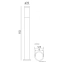 Lampa ogrodowa w czarnym kolorze, IP44 ST022-1100 BL z serii INOX -1