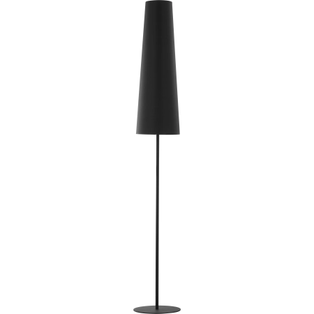Stylowa, czarna lampa stojąca z wąskim abażurem TK 5170 z serii UMBRELLA