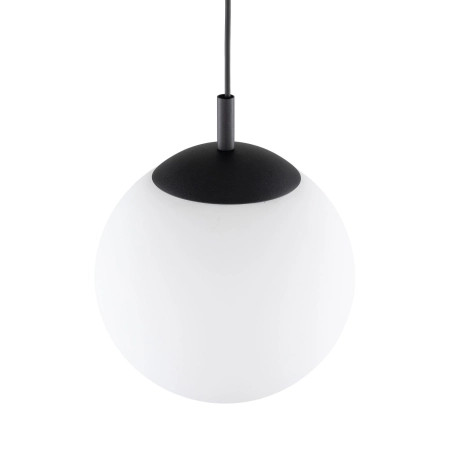 Czarno-biała, kulista lampa wisząca ⌀30cm TK 5670 z serii ESME WHITE - 3