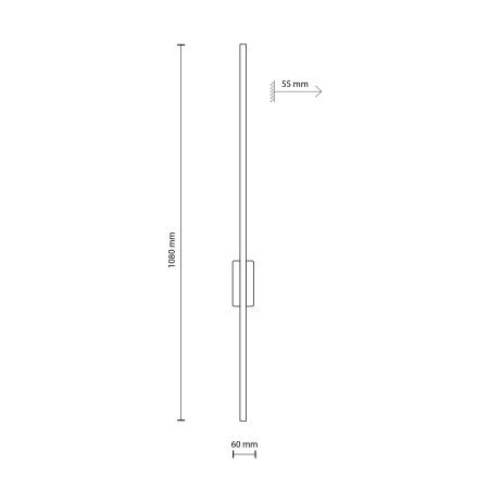 Ledowa lampa ścienna z drewnem TK 6431 z serii FLASH WOOD - 5