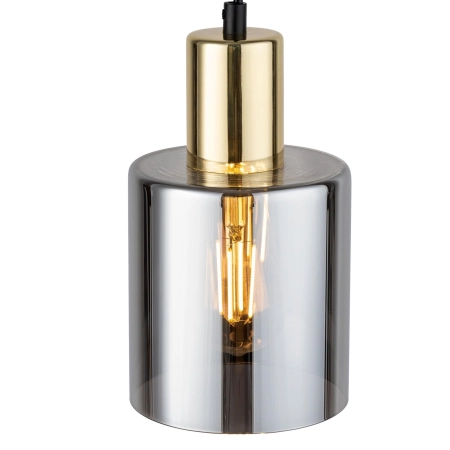 Smukła lampa wisząca z lustrzanym kloszem TK 6661 z serii SIERRA GOLD 2