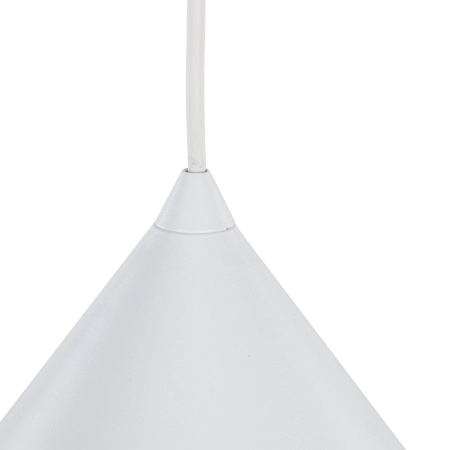 Biała lampa wisząca do salonu TK 10010 z serii CONO WHITE - 3