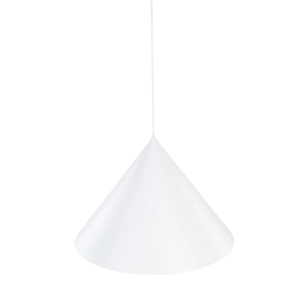 Biała lampa wisząca do salonu TK 10010 z serii CONO WHITE - 4