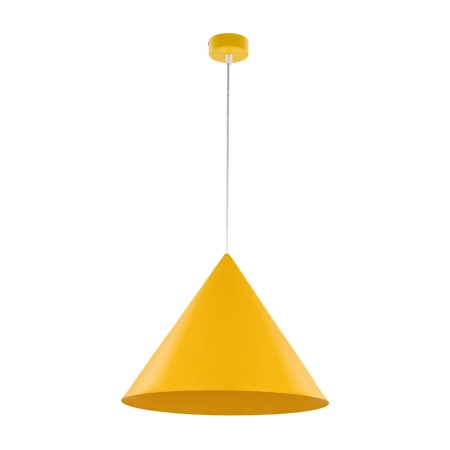 Żółta, stożkowa lampa wisząca TK 10090 z serii CONO YELLOW