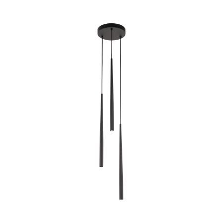 Minimalistyczna lampa wisząca z tubami TK 10113 z serii PIANO BLACK