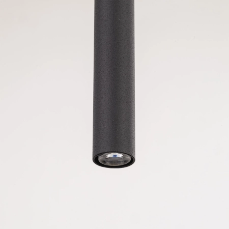 Minimalistyczna lampa wisząca z tubami TK 10113 z serii PIANO BLACK - 3