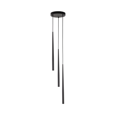 Minimalistyczna lampa wisząca z tubami TK 10113 z serii PIANO BLACK - 4