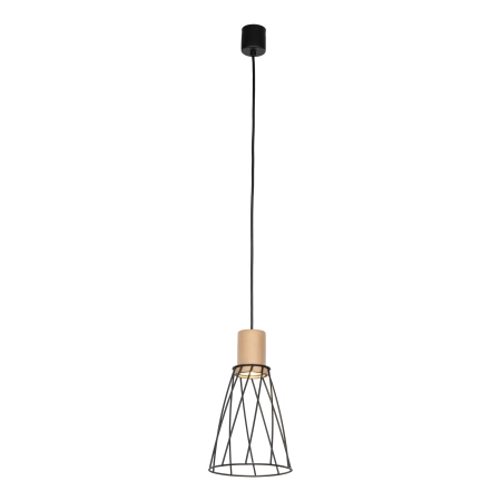 Smukła, druciana lampa z drewnem TK 10155 z serii MODESTO WOOD SOSNA - 6