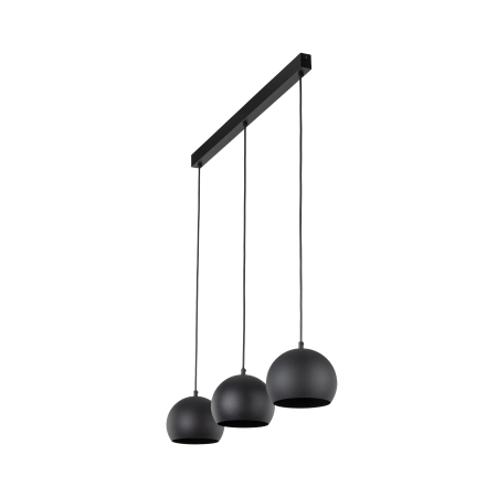 Czarna, potrójna lampa nad wyspę TK 10169 z serii ZOE BLACK - 5