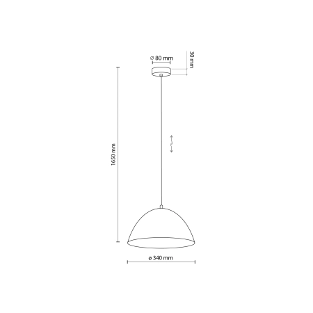 Ceglana lampa wisząca - kopuła TK 10259 z serii FARO BRICK - 9