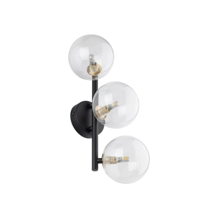 Dekoracyjna lampa ścienna z kulami TK 10312 z serii NILOS BLACK GOLD