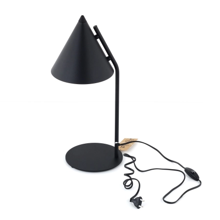 Nowoczesna lampka stołowa - stożek TK 16009 z serii CONO BLACK - 8