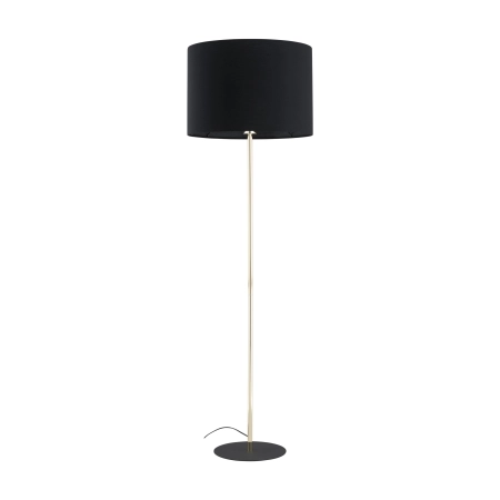Czarno-złota, prosta lampa stojąca TK 16029 z serii UMBERTO BLACK GOLD