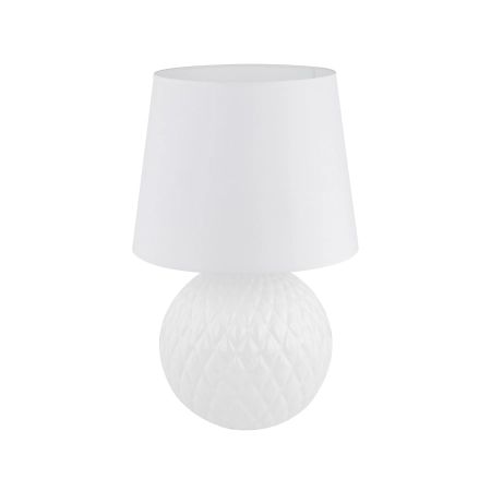Elegancka, biała lampka stołowa TK 16046 z serii SANTANA WHITE
