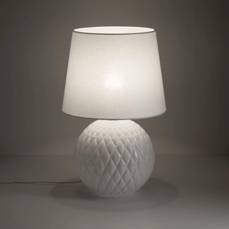 Elegancka, biała lampka stołowa TK 16046 z serii SANTANA WHITE - 6