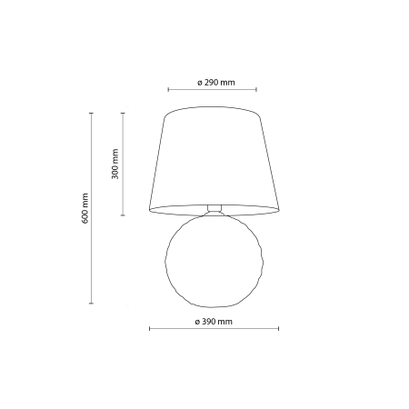 Elegancka, biała lampka stołowa TK 16046 z serii SANTANA WHITE - 7