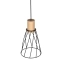 Smukła, druciana lampa z drewnem TK 10155 z serii MODESTO WOOD SOSNA - 4