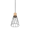 Smukła, druciana lampa z drewnem TK 10155 z serii MODESTO WOOD SOSNA - 5