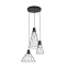 Czarna lampa z drucianymi kloszami TK 10187 z serii MODESTO BLACK