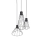 Czarna lampa z drucianymi kloszami TK 10187 z serii MODESTO BLACK - 4