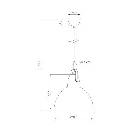 Lampa wisząca TS-110611P-BK z serii CANDE 3