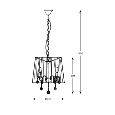 Lampa wisząca RLD94350-5A z serii CESARE 2