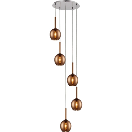 Lampa wisząca MD1629-5B copper z serii MONIC