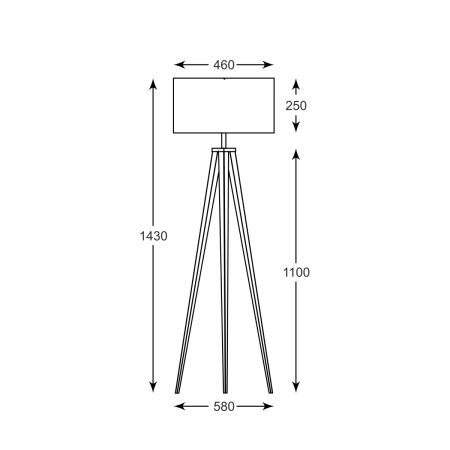 Lampa podłogowa TS-170429F-WH z serii MARESCA 2