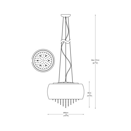 Lampa wisząca P0076-06K-F4GQ z serii VISTA 3