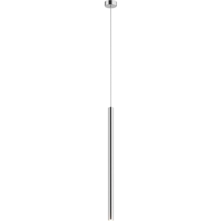 Lampa wisząca długa srebrna tuba LED P0461-01A-F4F4 z serii LOYA