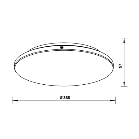 Lampa sufitowa, ledowy okrąg ⌀57cm do salonu 12080022 z serii BELLIS 2